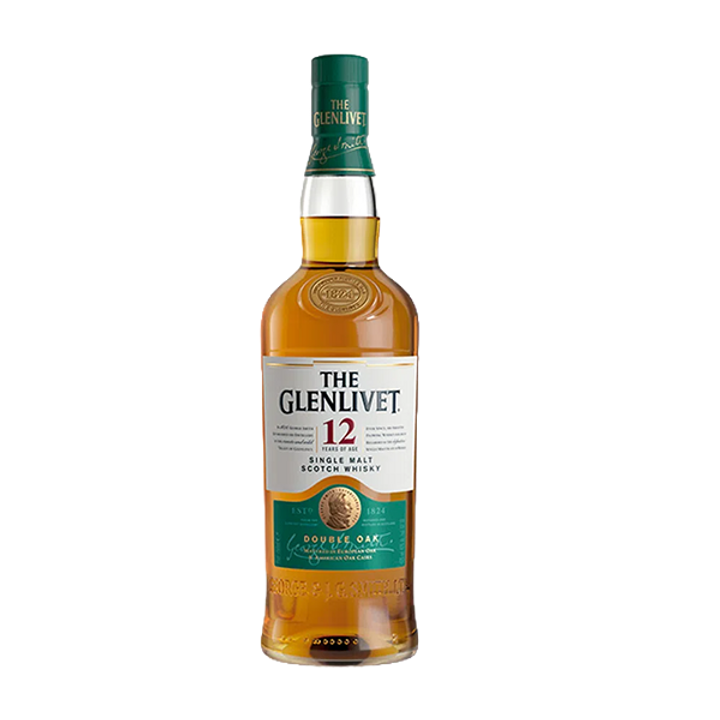 The Glenlivet 12 Años – Single malt escocés originario de Speyside, envejecido en barricas de roble americano y europeo. -  $649.800,00cop