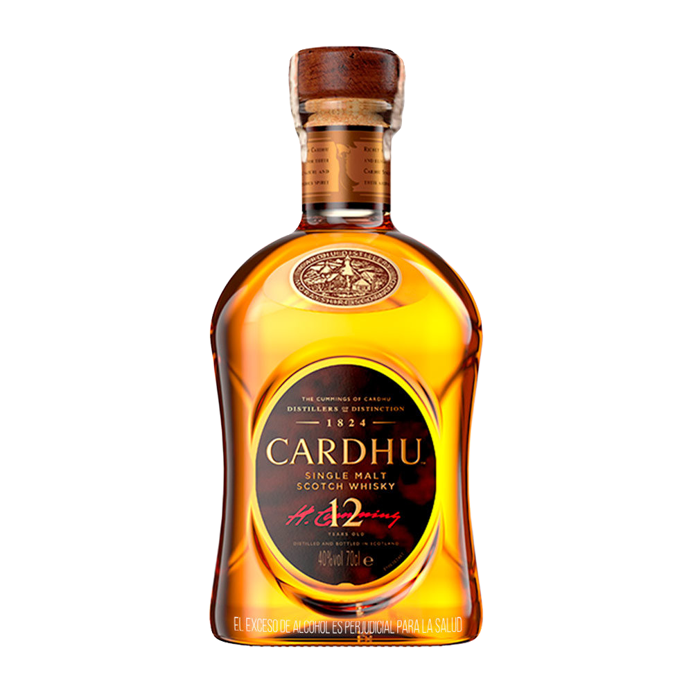 Cardhu 12 Años – Single malt escocés elegante y suave, proveniente de la región de Speyside. -  $554.500,00cop